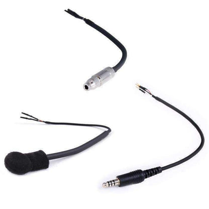 Rugged Radios Rugged Radios Peltor 4C Helmet Kit - Mic & 1/8in Jack, Straight