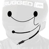 Rugged Radios Peltor 4C Helmet Kit - Mic & 1/8in Jack, Straight