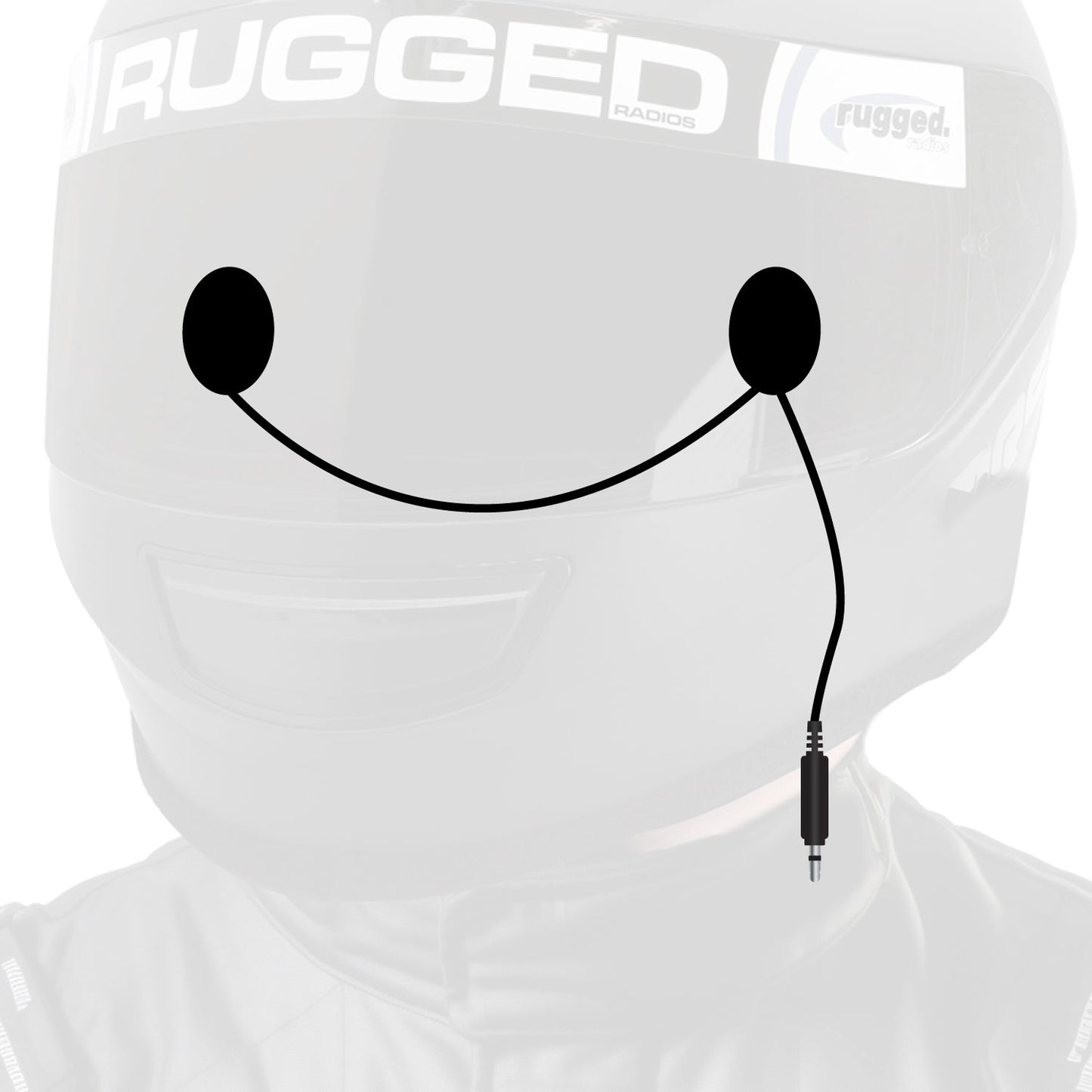 Rugged Radios Rugged Radios In-Helmet Speakers - Mono, 3.5mm Plug