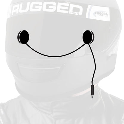 Rugged Radios Rugged Radios In-Helmet Speakers - Stereo, 3.5mm Plug