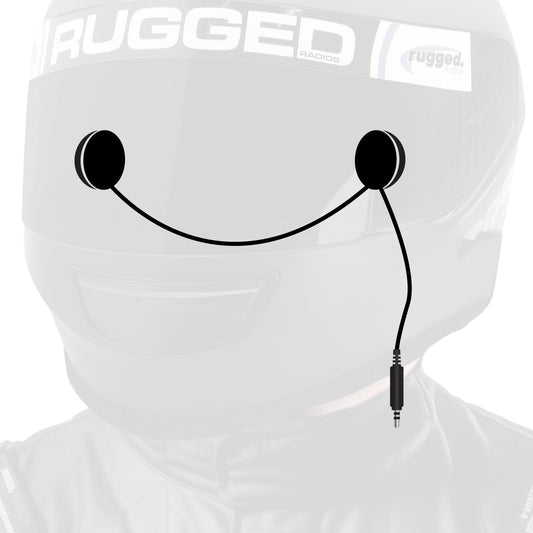 Rugged Radios Rugged Radios In-Helmet Speakers - Mono, 3.5mm Plug
