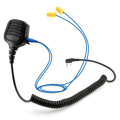 Rugged Radios Rugged Radios Waterproof Hand Speaker Mic and Mono Earbuds BUNDLE