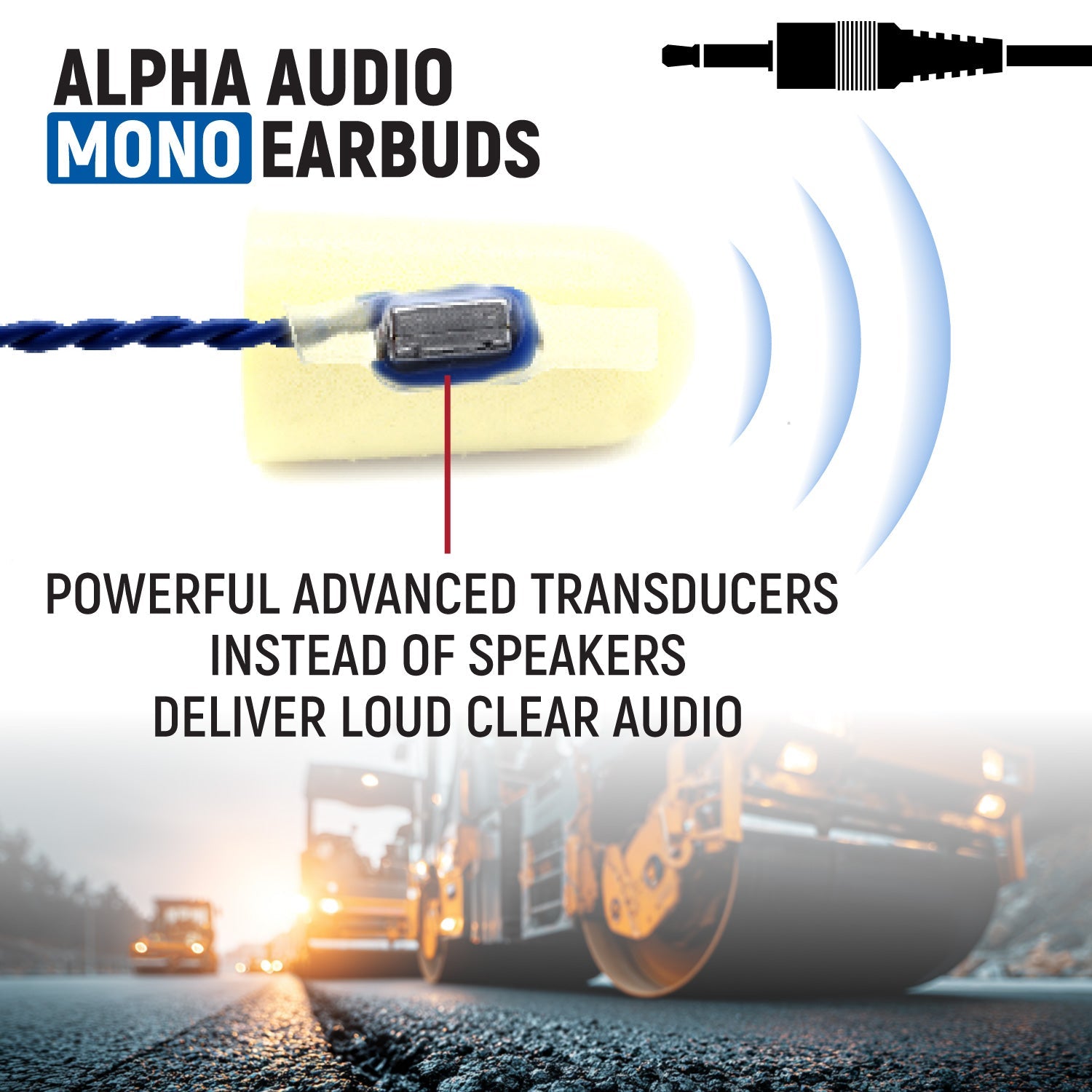 Rugged Radios Rugged Radios Waterproof Hand Speaker Mic and Mono Earbuds BUNDLE