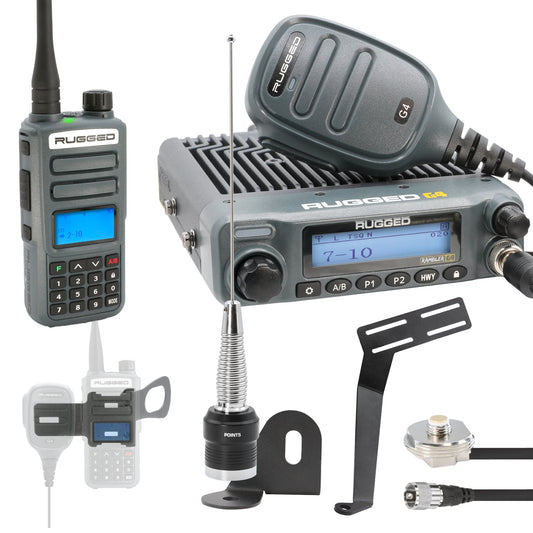 Rugged Radios Rugged Radios ULTIMATE GMRS Mobile Radio Kit for Jeep Wrangler JK