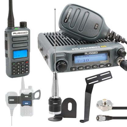 Rugged Radios Rugged Radios ULTIMATE GMRS Mobile Radio Kit for Jeep Wrangler JK