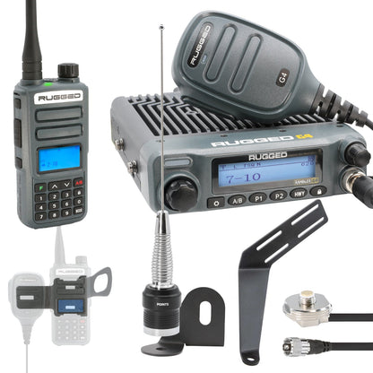 Rugged Radios Rugged Radios ULTIMATE GMRS Mobile Radio Kit for Jeep Wrangler JKU