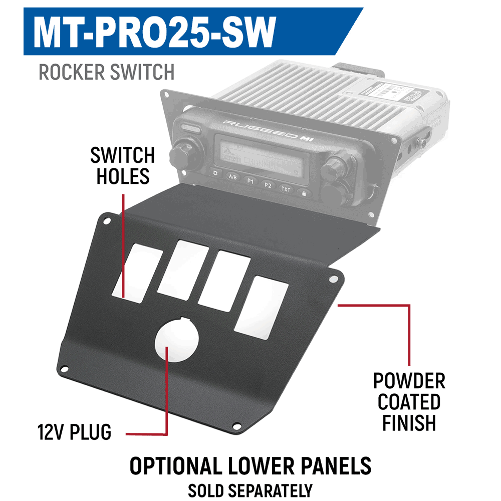 Rugged Radios Rugged Radios 2025 Polaris RZR Pro XP Pro R and Pro S Radio Mount
