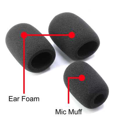 Rugged Radios Rugged Radios Replacement Mic Muff and Ear Foam for H10 Headsets