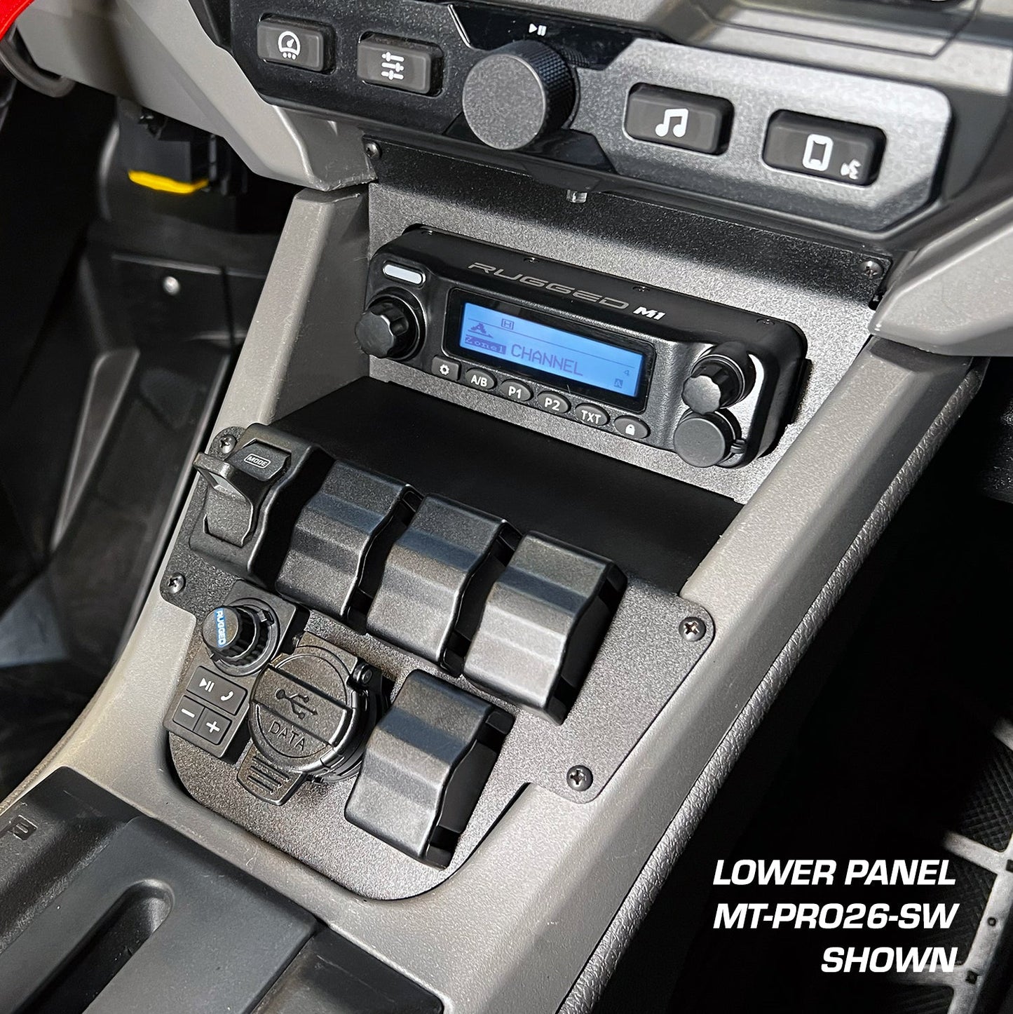 Rugged Radios Rugged Radios Lower Accessory Panel for 2026 Polaris RZR Pro R Ultimat
