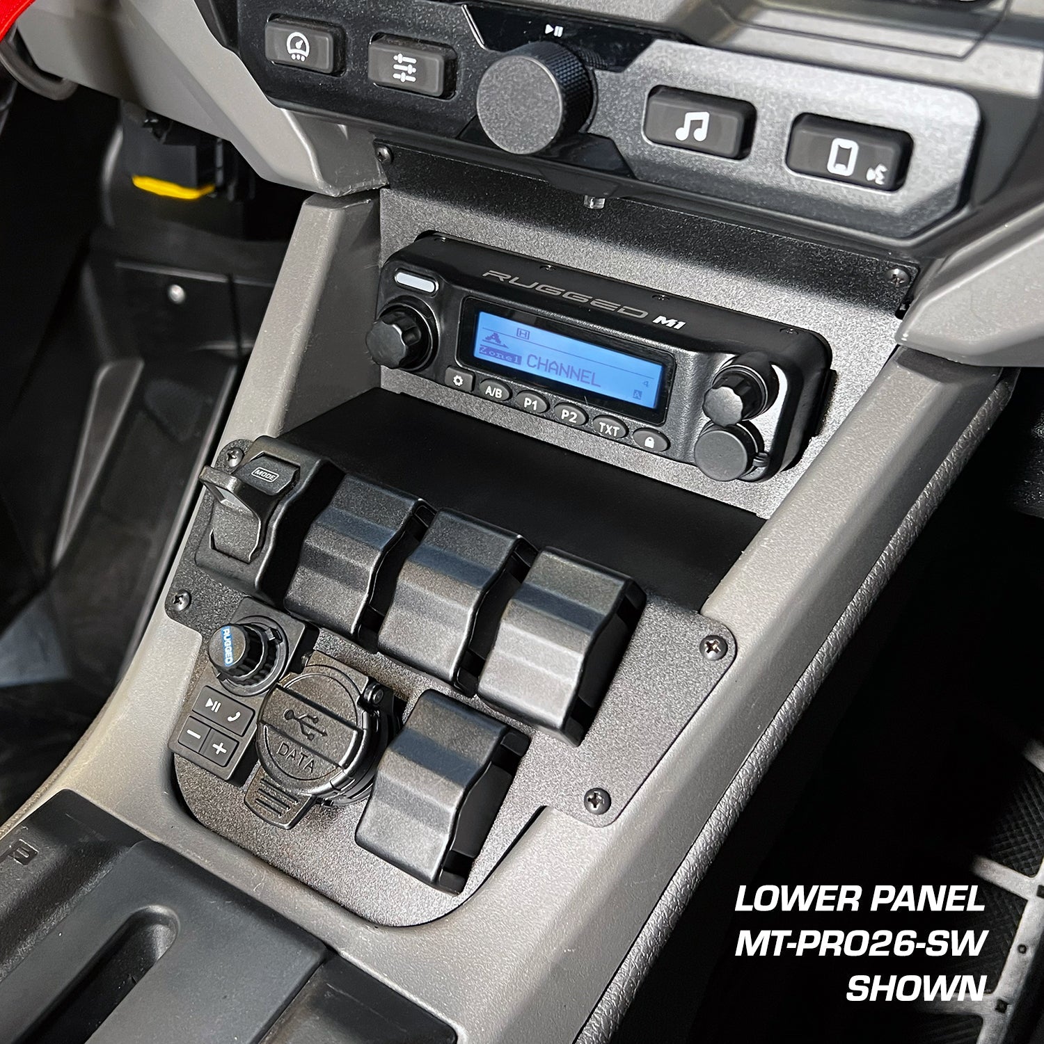 Rugged Radios Rugged Radios Lower Accessory Panel for 2026 Polaris RZR Pro R Ultimat