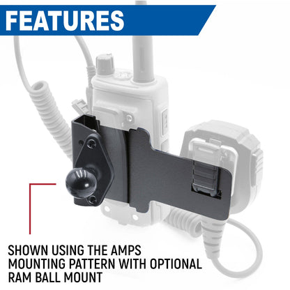 Rugged Radios Rugged Radios Radio and Speaker Mic Mount for Handheld Radios
