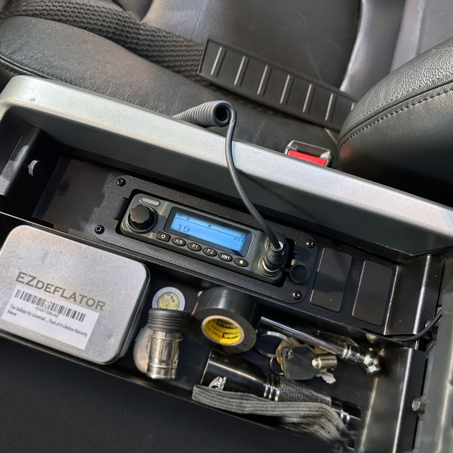 Rugged Radios Rugged Radios Center Console Radio Mount for Ford Chevy GMC and Ram TR