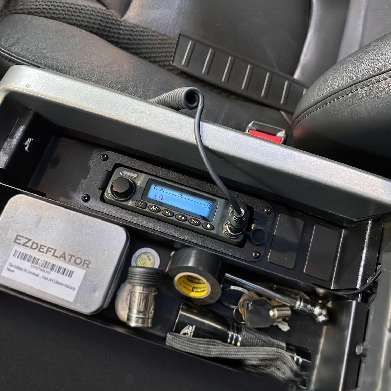Rugged Radios Rugged Radios Center Console Radio Mount for Ford Chevy GMC and Ram TR