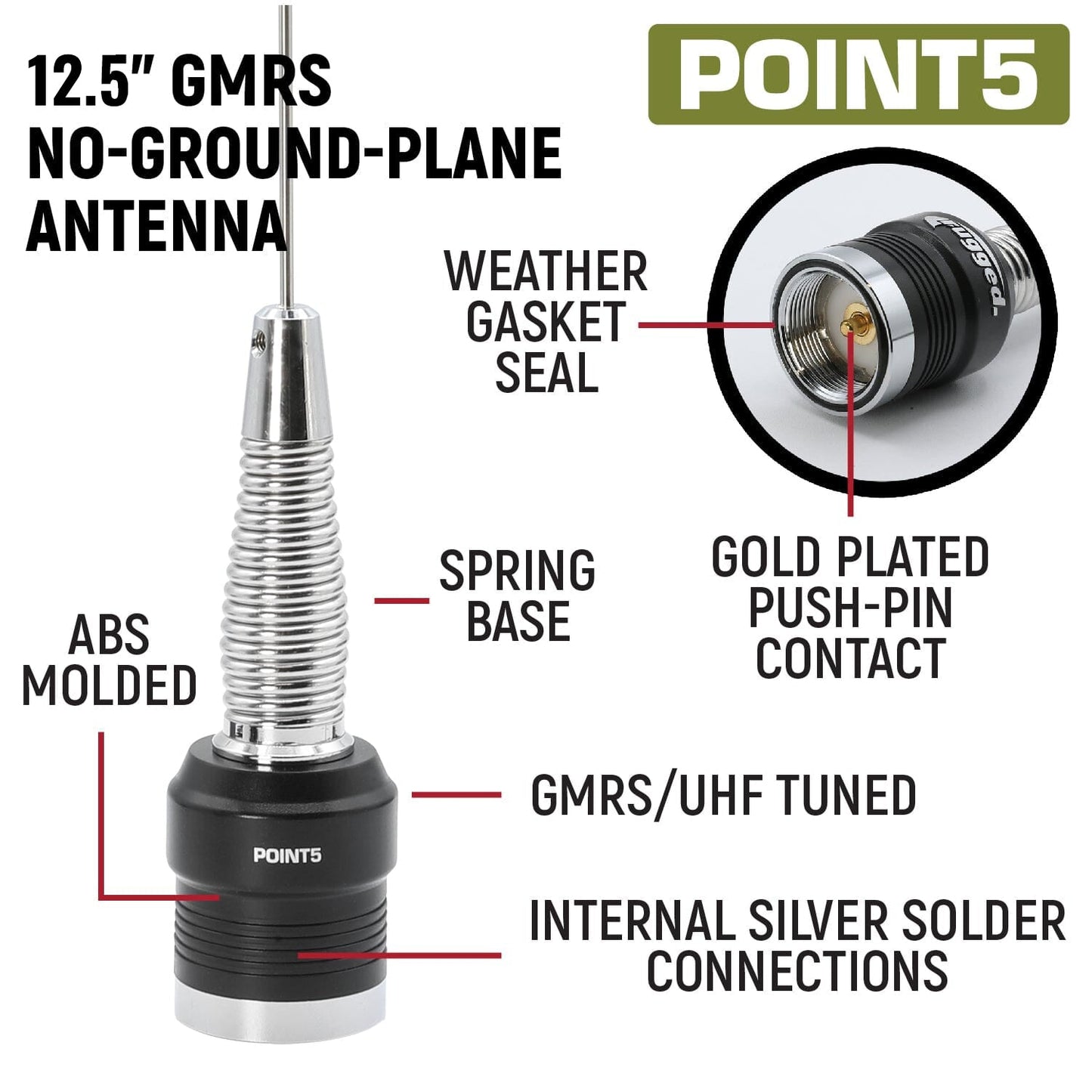 Rugged Radios Rugged Radios Ford Ranger Two-Way GMRS Mobile Radio Kit - 41 Watt