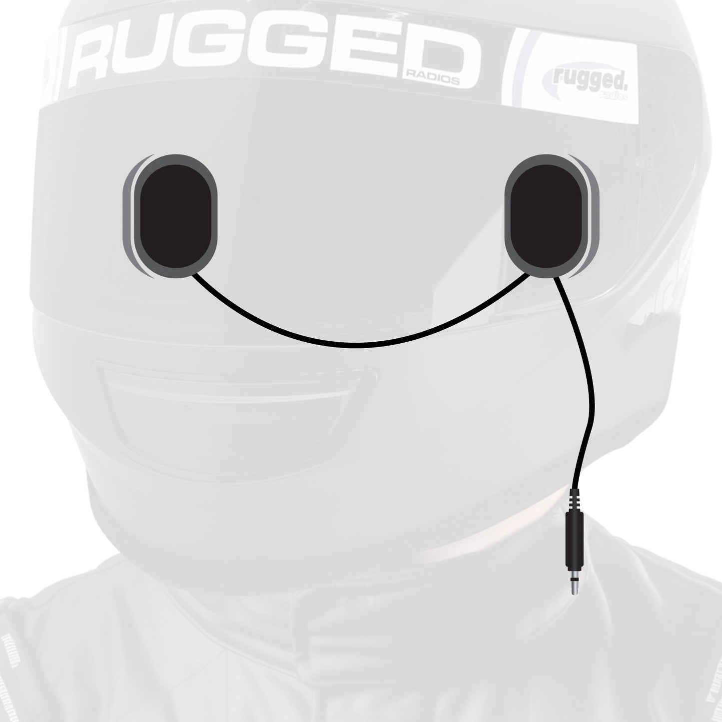 Rugged Radios Rugged Radios Alpha Audio Speaker Pods - Gel Ear, 3.5mm