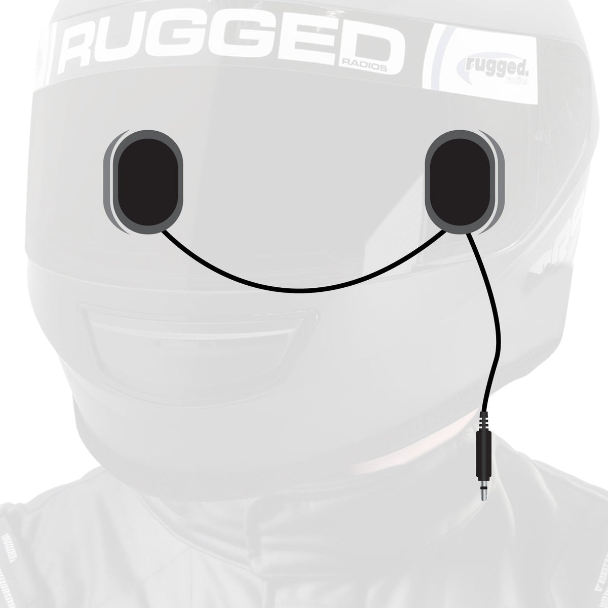 Rugged Radios Rugged Radios Alpha Audio Speaker Pods - Gel Ear, 3.5mm