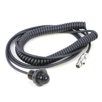 Rugged Radios Hole Mount Coil Cord PTT for Intercom