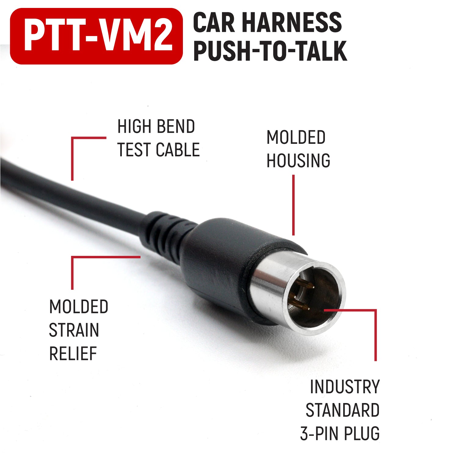 Rugged Radios Rugged Radios Velcro Mount Steering Wheel Push to Talk (PTT) with Coil