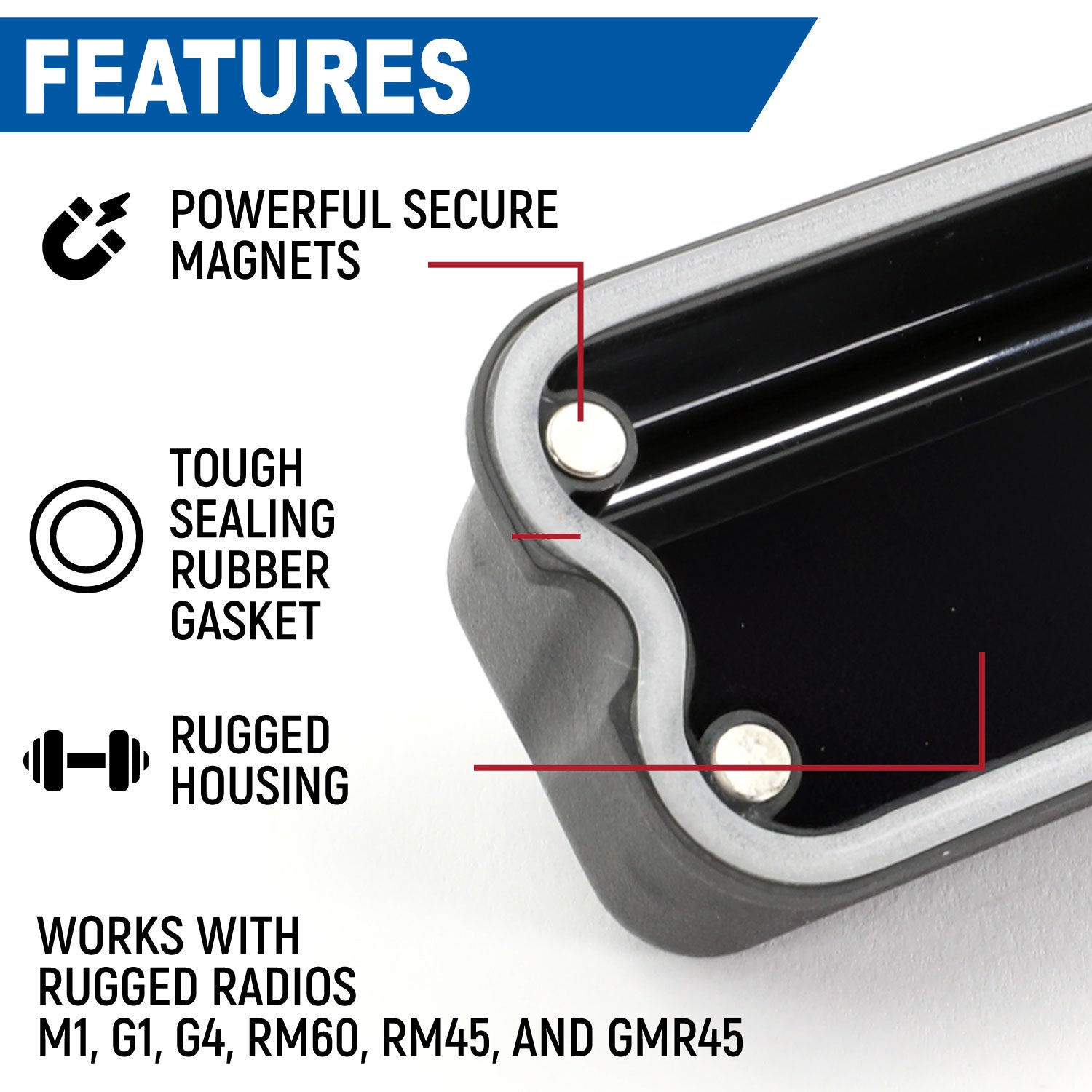 Rugged Radios Rugged Radios Magnetic Radio Cover