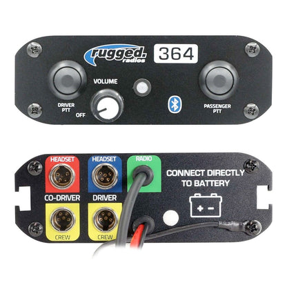 Rugged Radios Rugged Radios 364 Intercom Kit – 2-Person Bluetooth Intercom System