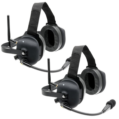 Rugged Radios Rugged Radios Wireless Double Talk Dual Headset Intercom System (Hands