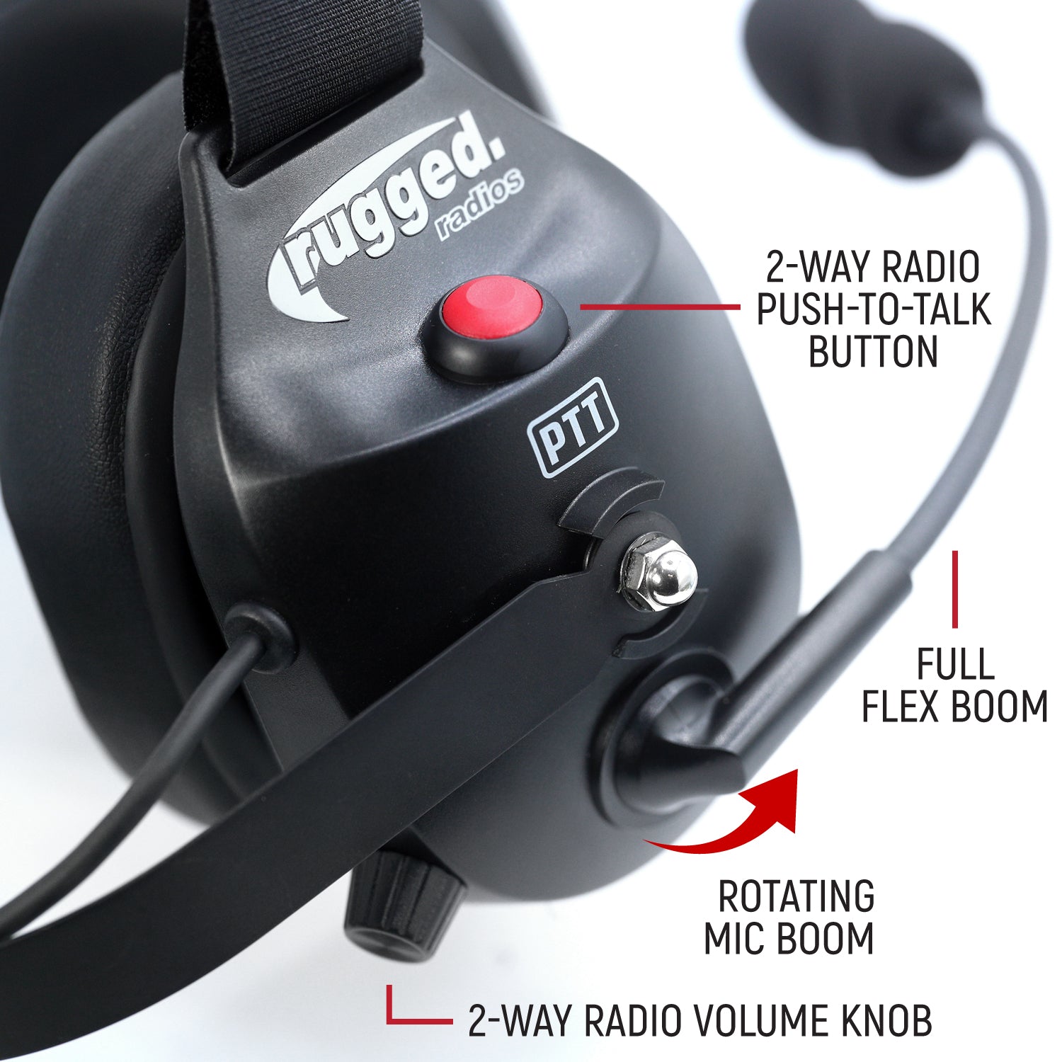 Rugged Radios Rugged Radios RW-H32 Bluetooth Headset (OTH) - Radio Compatible