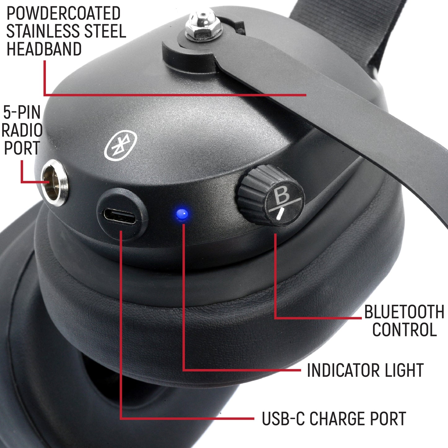 Rugged Radios Rugged Radios RW-H32 Bluetooth Headset (OTH) - Radio Compatible