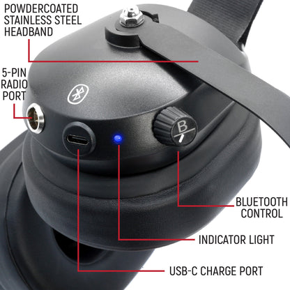 Rugged Radios Rugged Radios RW-H32 Bluetooth Headset (OTH) - Radio Compatible
