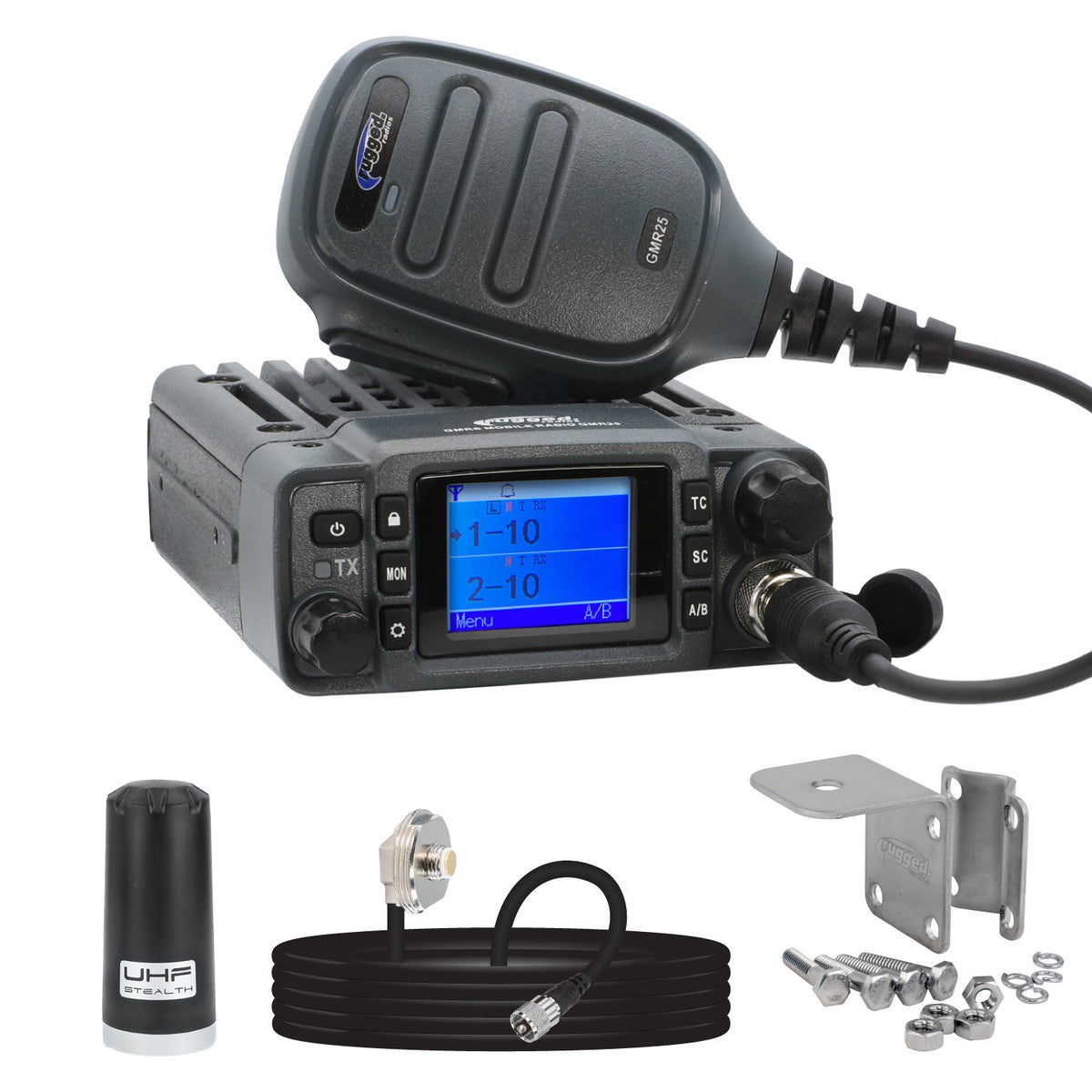 Rugged Radios Rugged GMR25 Waterproof GMRS Mobile Radio Kit