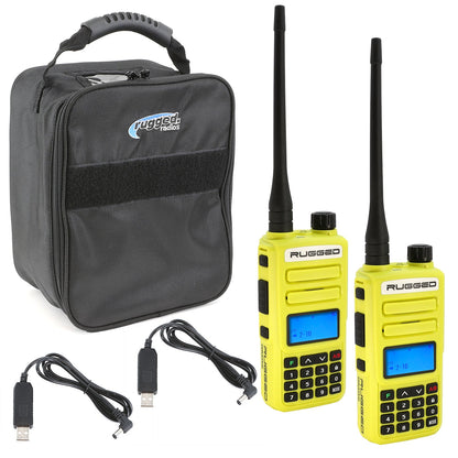 Rugged Radios Rugged Go Bag - Hi-Viz GMR2 PLUS Emergency Radio Bundle