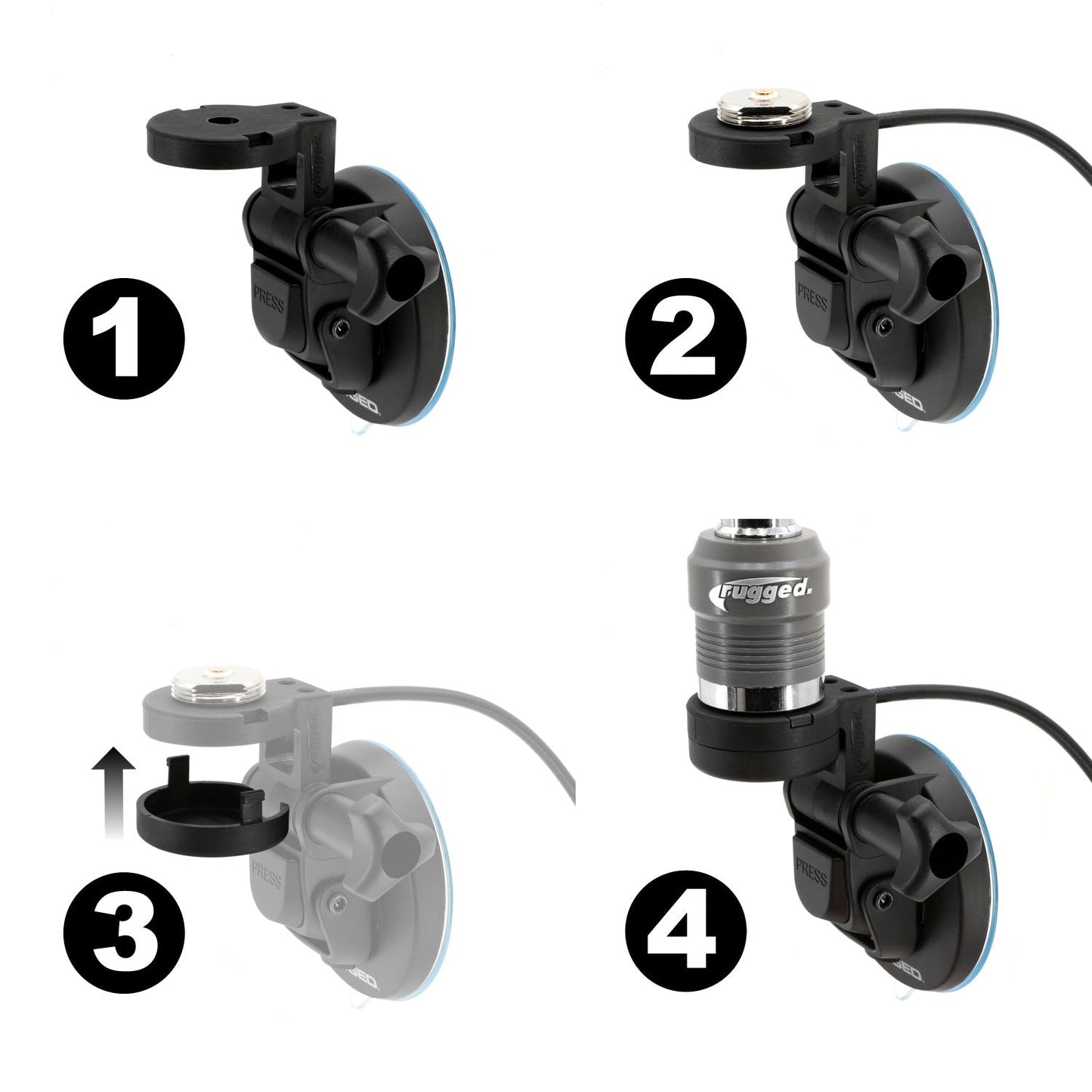 Rugged Radios Rugged Radios Suction Cup Antenna Mount