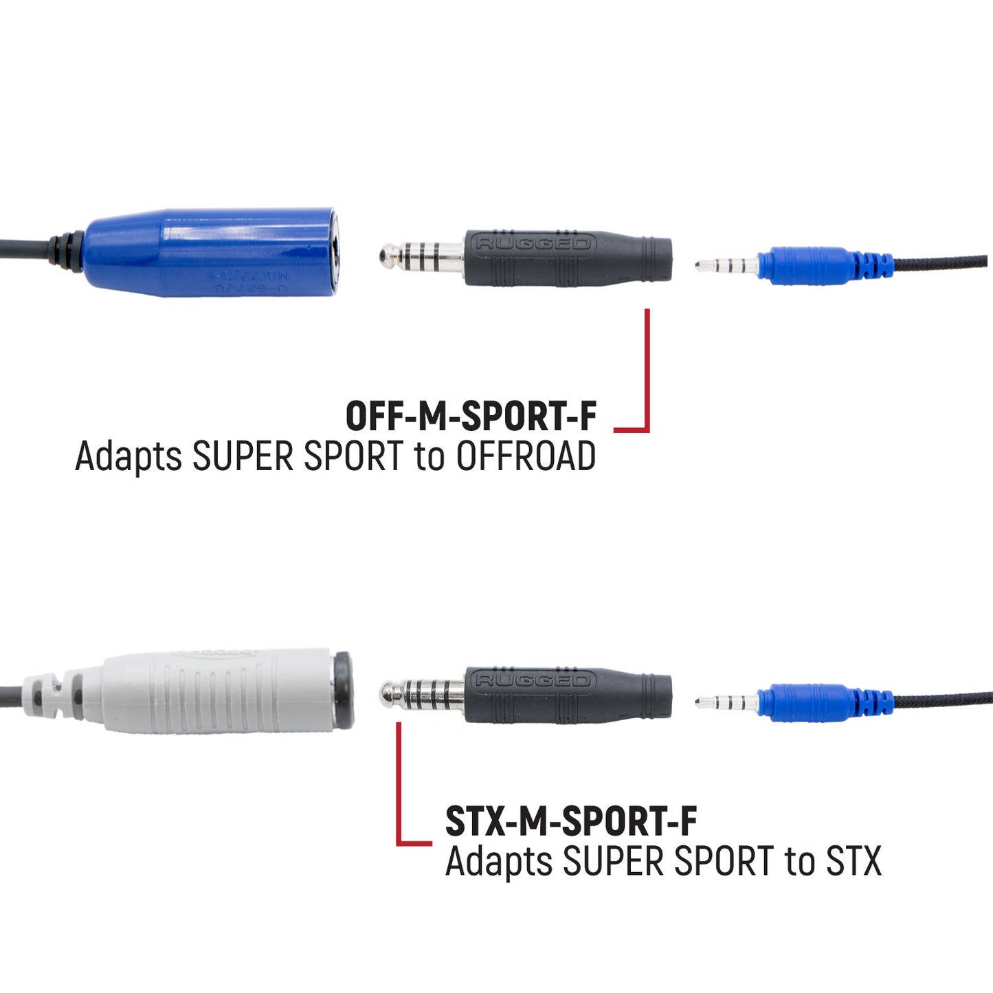 Rugged Radios Rugged Radios OFFROAD and STX SUPER SPORT Headset and Helmet Kit Adapt