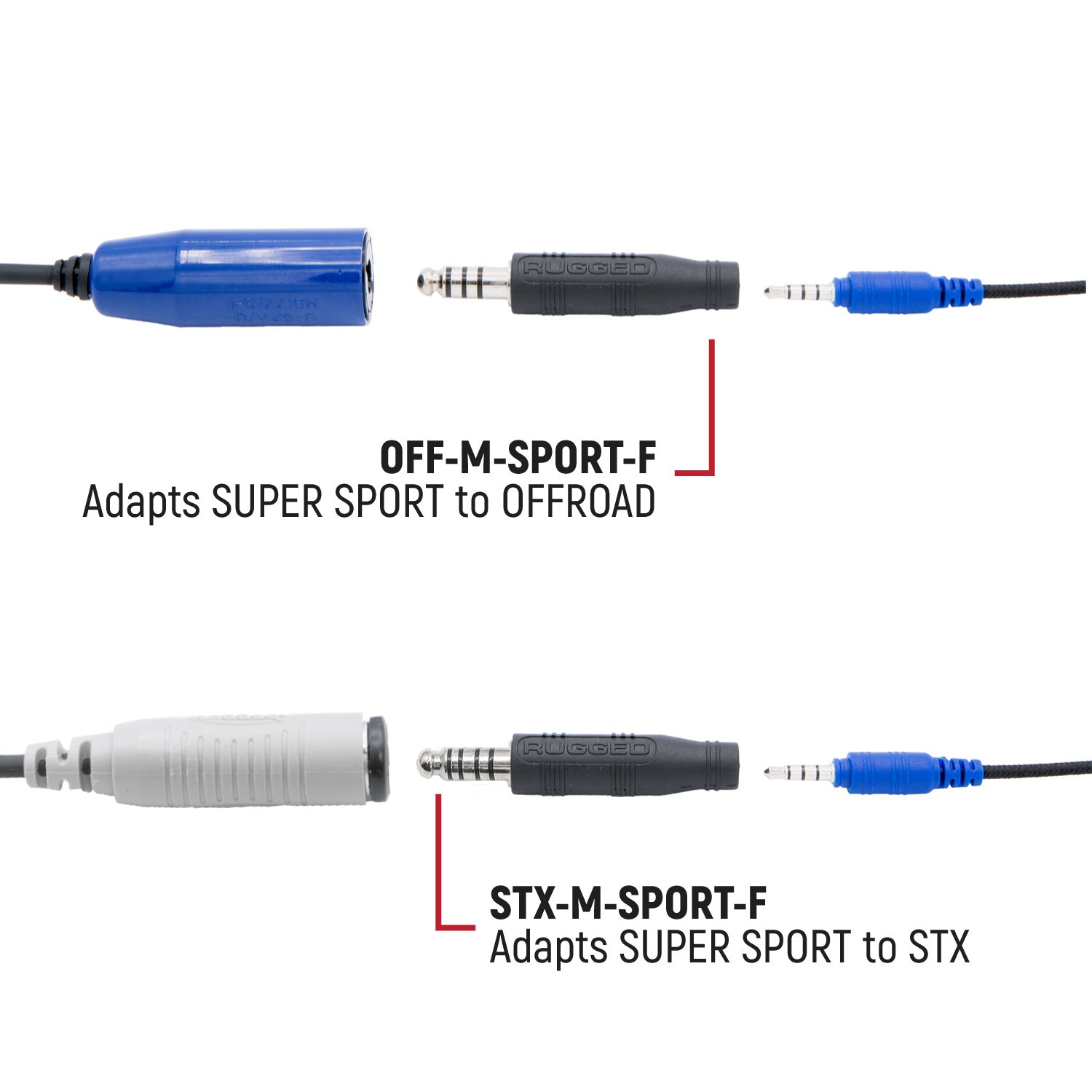 Rugged Radios Rugged Radios OFFROAD and STX SUPER SPORT Headset and Helmet Kit Adapt