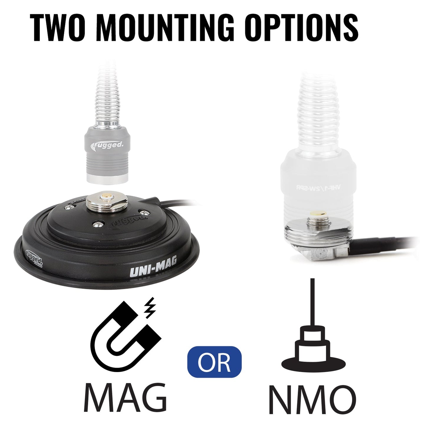 Rugged Radios Rugged Radios UNI-MAG Universal NMO or Magnetic Antenna Mount