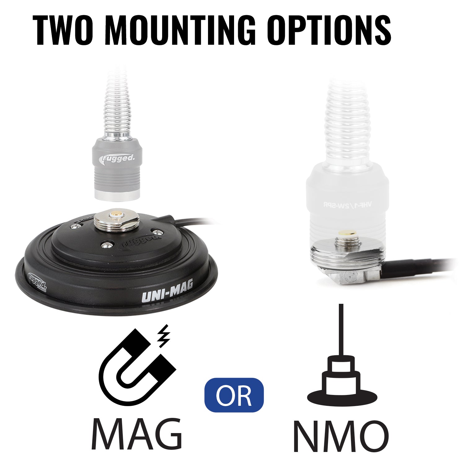 Rugged Radios Rugged Radios UNI-MAG Universal NMO or Magnetic Antenna Mount