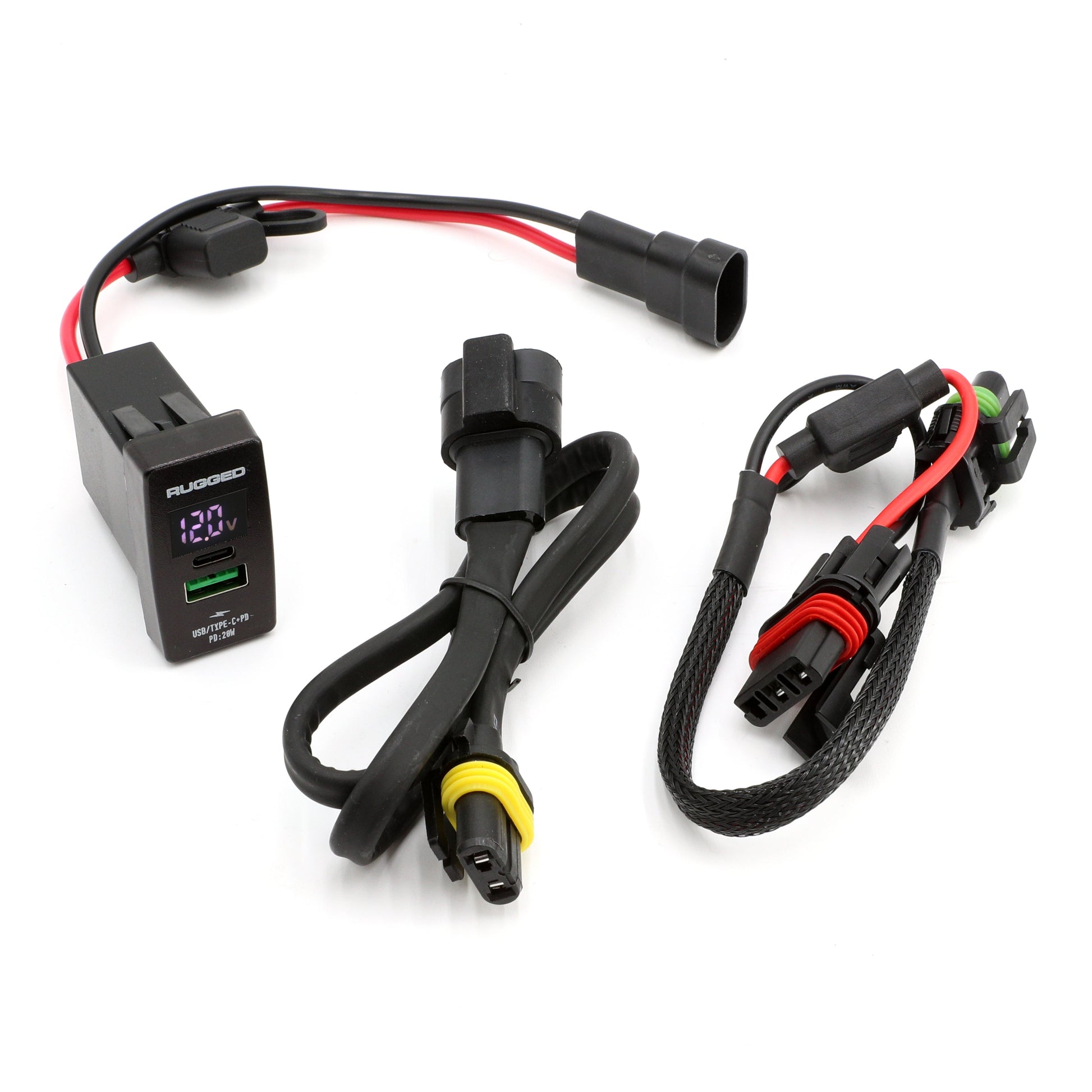 Rugged Radios Rugged Radios USB Rocker Switch Hub Kit for UTV Pulse Bars