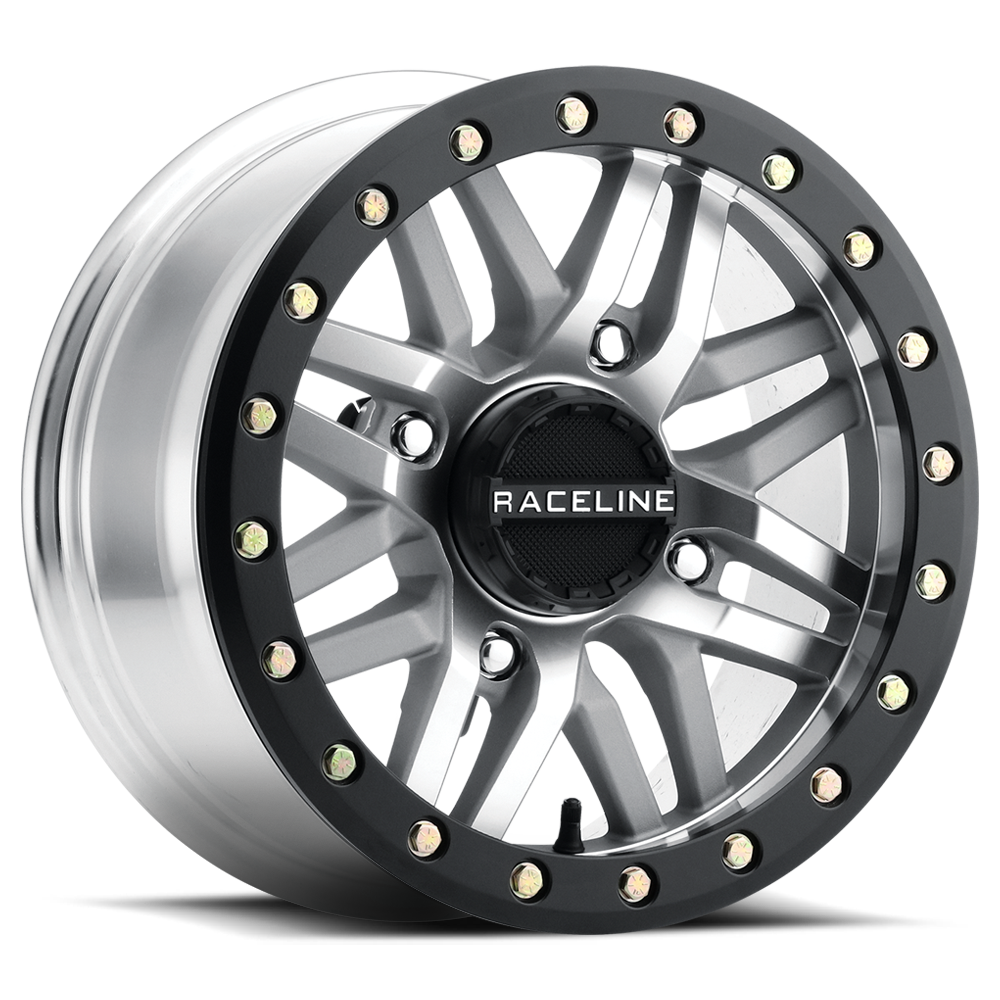 RACELINE RYNO BDLK WHEEL 15X10 4/156 5+5 (0MM) BLK/AS CAST