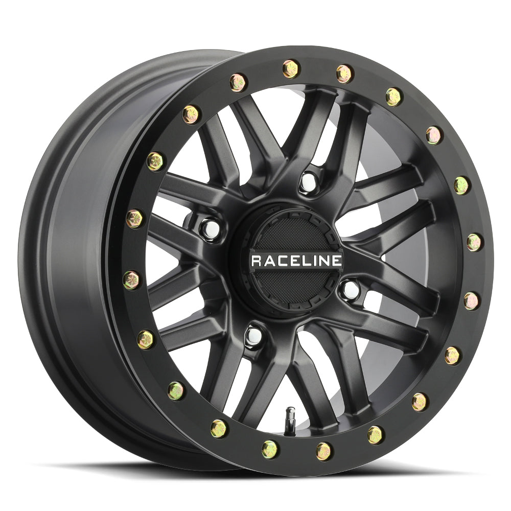 RACELINE RYNO BDLK WHEEL 15X10 4/137 5+5 (0MM) GUNMETAL