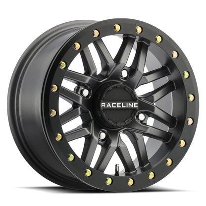 RACELINE RYNO BDLK WHEEL 15X10 4/137 5+5 (0MM) GUNMETAL