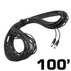 Rugged Radios 100 Ft 3-Pin to 3-Pin Straight Cord for H85 Linkable Hea