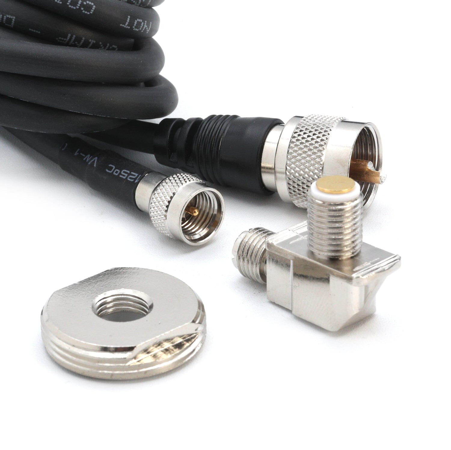 Rugged Radios Rugged Radios 15 Ft Antenna Cable with Removable Mini 3/8 NMO Bulkhead