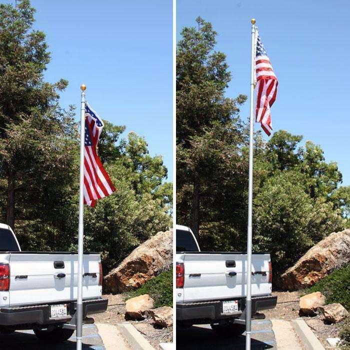 Rugged Radios Rugged Radios 20 Ft Telescoping Flag Pole for Base Camp and Base Stati