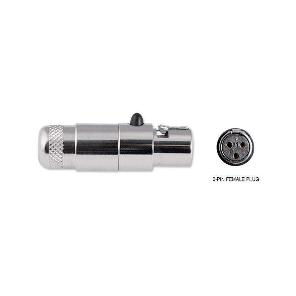 Rugged Radios Rugged Radios 3-Pin Female Mini XLR Connector TA3FL