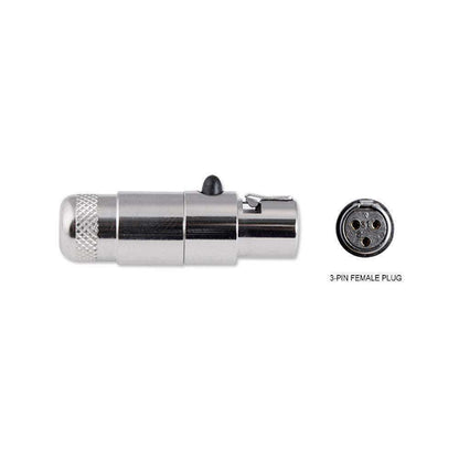 Rugged Radios Rugged Radios 3-Pin Female Mini XLR Connector TA3FL