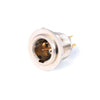 Rugged Radios 3-Pin Panel Mount Mini XLR Connector TB3M