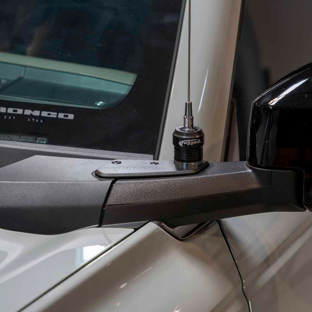 Rugged Radios Rugged Radios Antenna Mount for New Ford Bronco Driver Side View Mirro