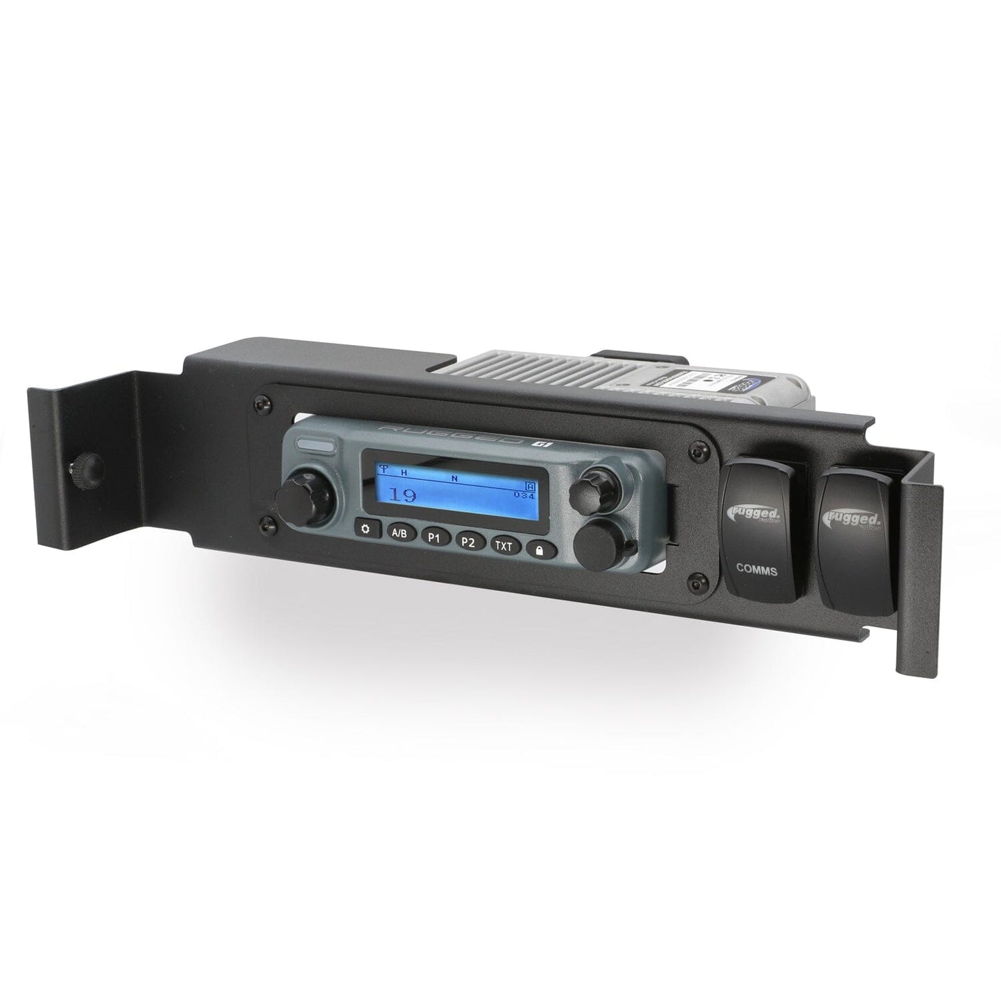 Rugged Radios Rugged Radios Center Console Radio Mount for Ford Chevy GMC and Ram TR