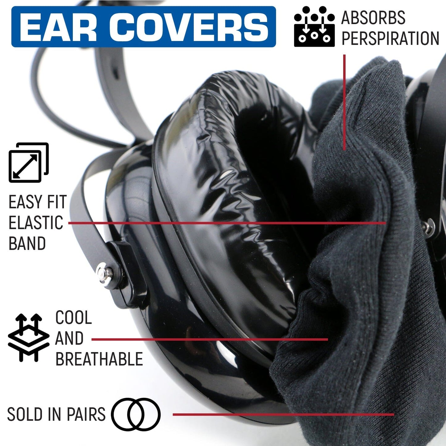 Rugged Radios Rugged Radios Cloth Ear Covers for Headsets