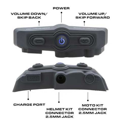 Rugged Radios Rugged Radios CONNECT BT2 Bluetooth Headset for Motorcycle Helmet
