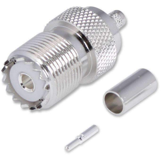 Rugged Radios Rugged Radios Crimp On Female UHF Antenna Connector